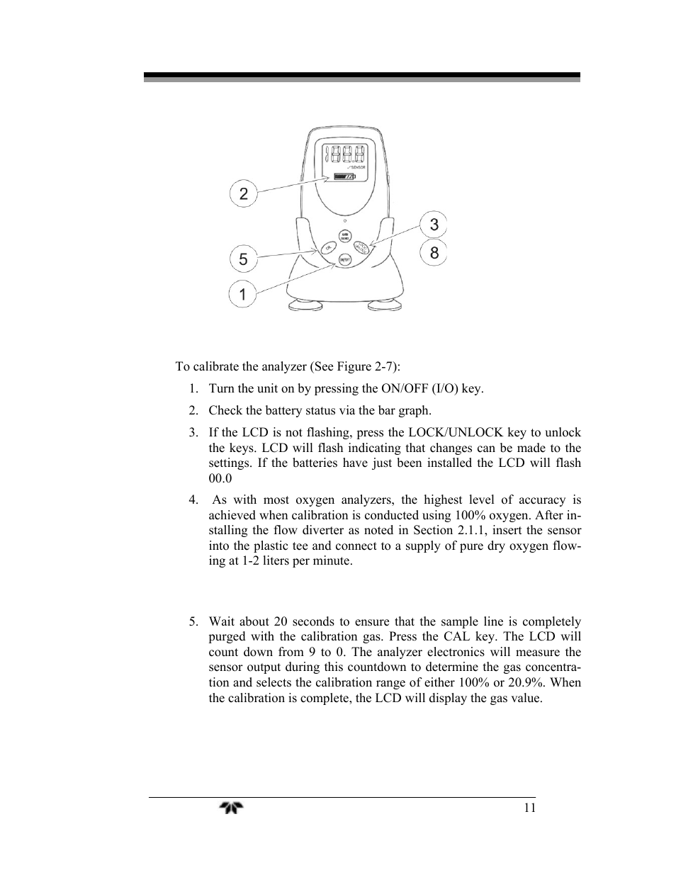 Teledyne AX300 - Medical application oxygen analyzer User Manual | Page 19 / 38