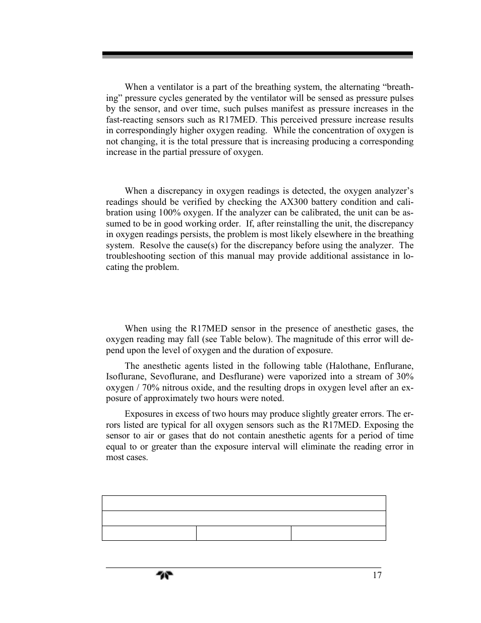 Teledyne AX300 - Medical application oxygen analyzer User Manual | Page 25 / 38