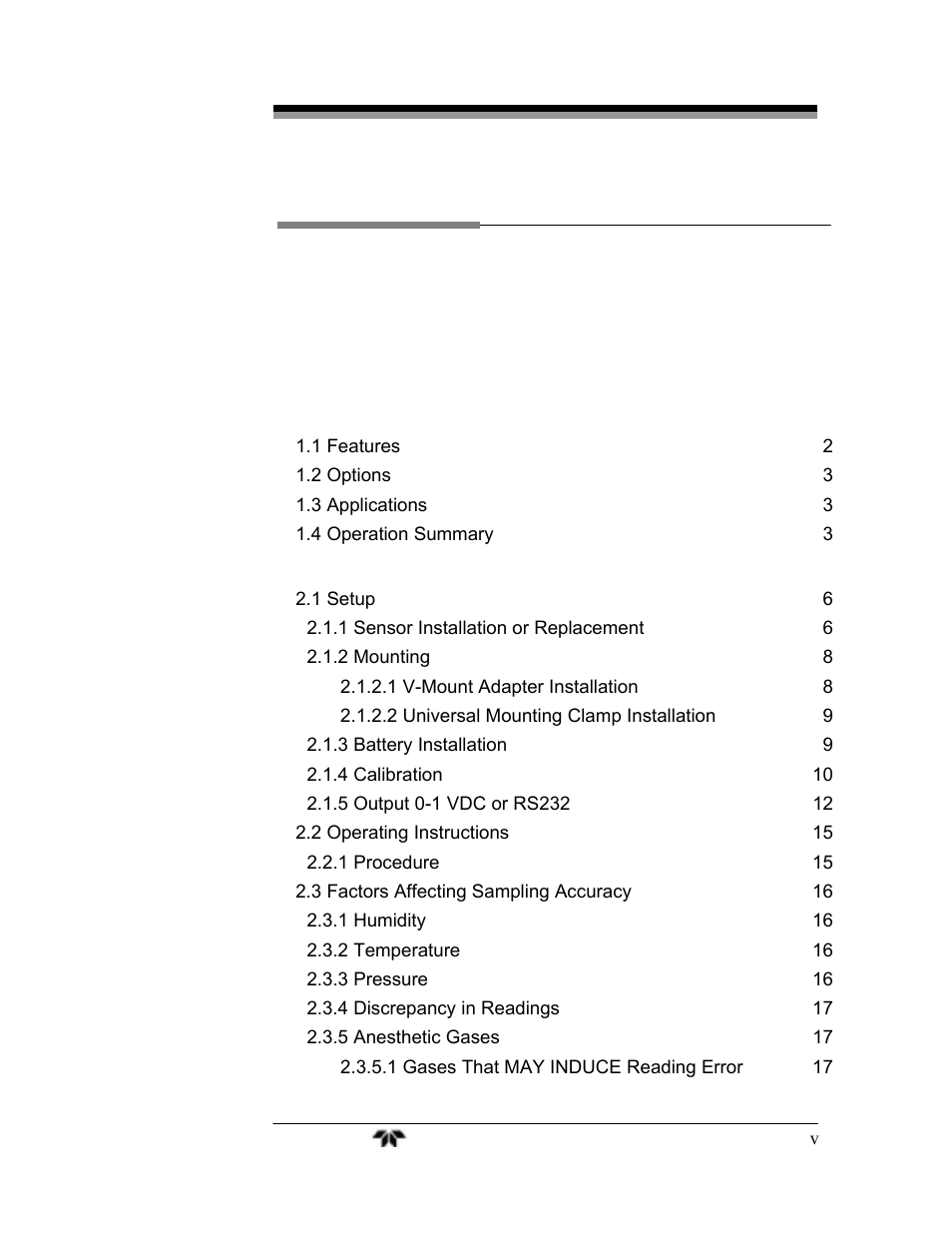 Teledyne AX300 - Medical application oxygen analyzer User Manual | Page 5 / 38