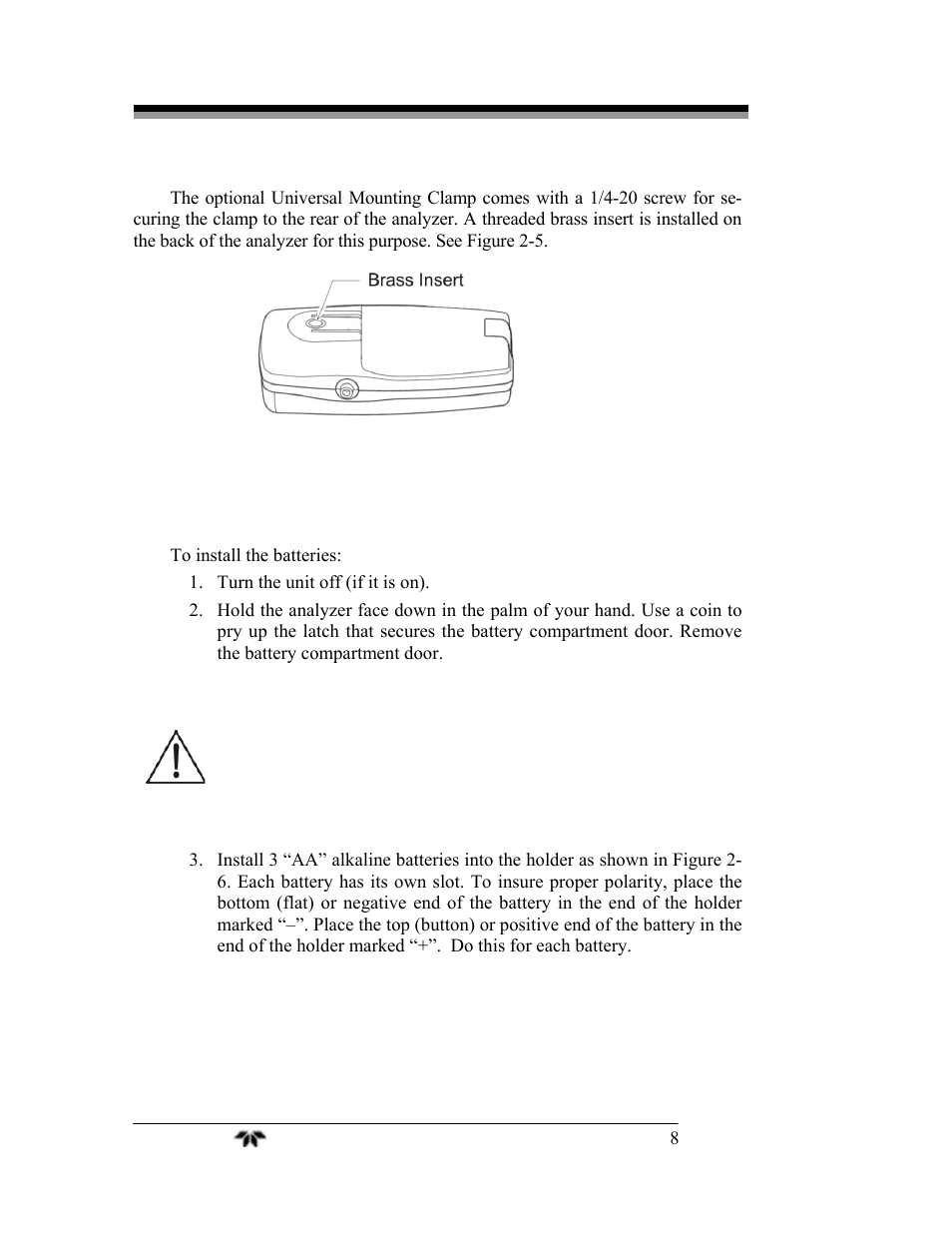 Teledyne AX300-I - Medical application oxygen analyzer User Manual | Page 16 / 35