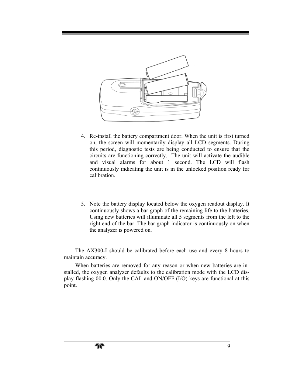 Teledyne AX300-I - Medical application oxygen analyzer User Manual | Page 17 / 35