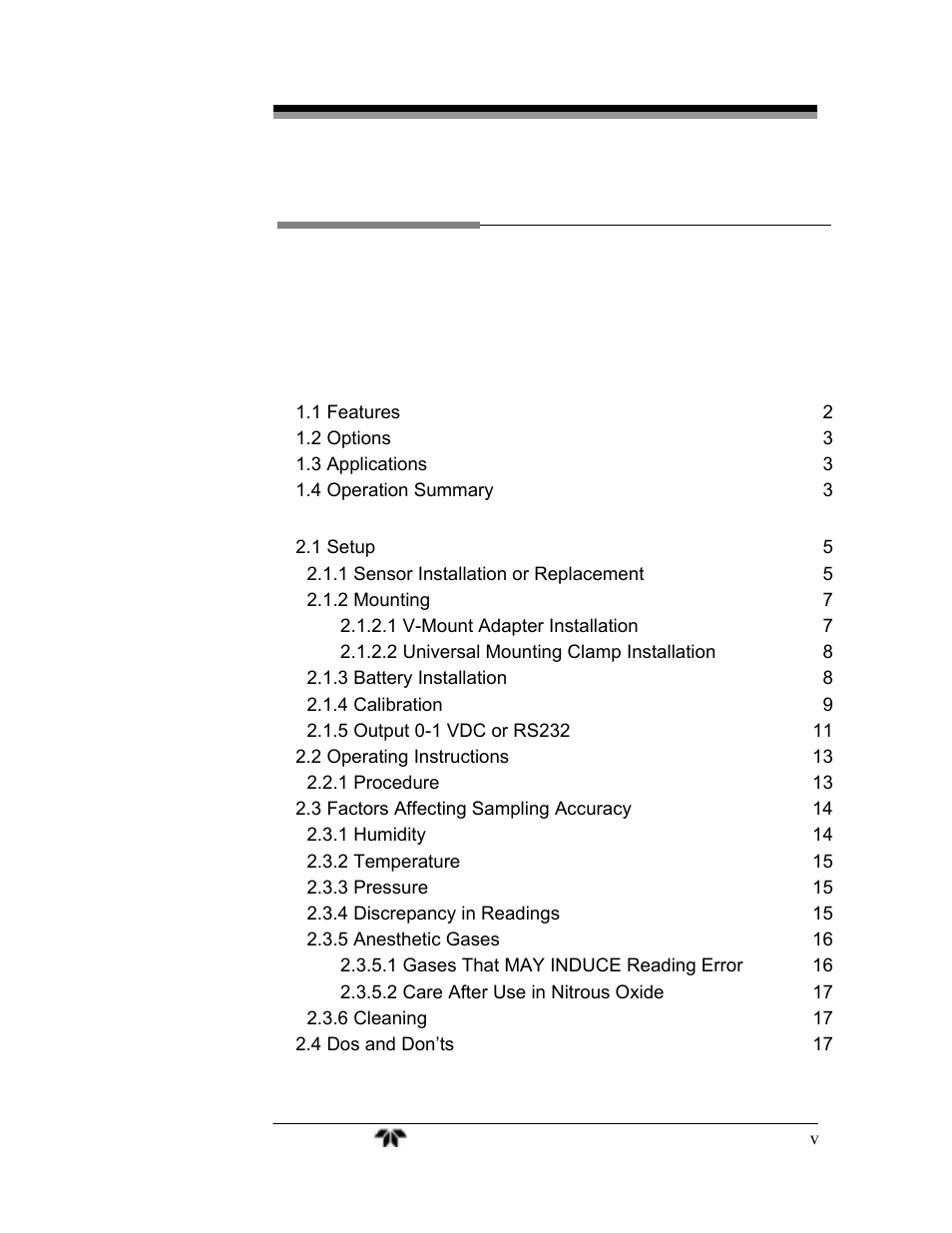 Teledyne AX300-I - Medical application oxygen analyzer User Manual | Page 5 / 35