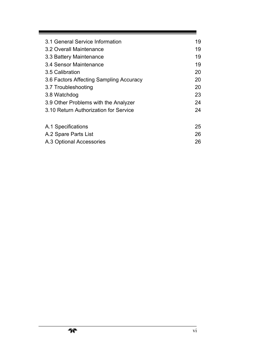 Teledyne AX300-I - Medical application oxygen analyzer User Manual | Page 6 / 35