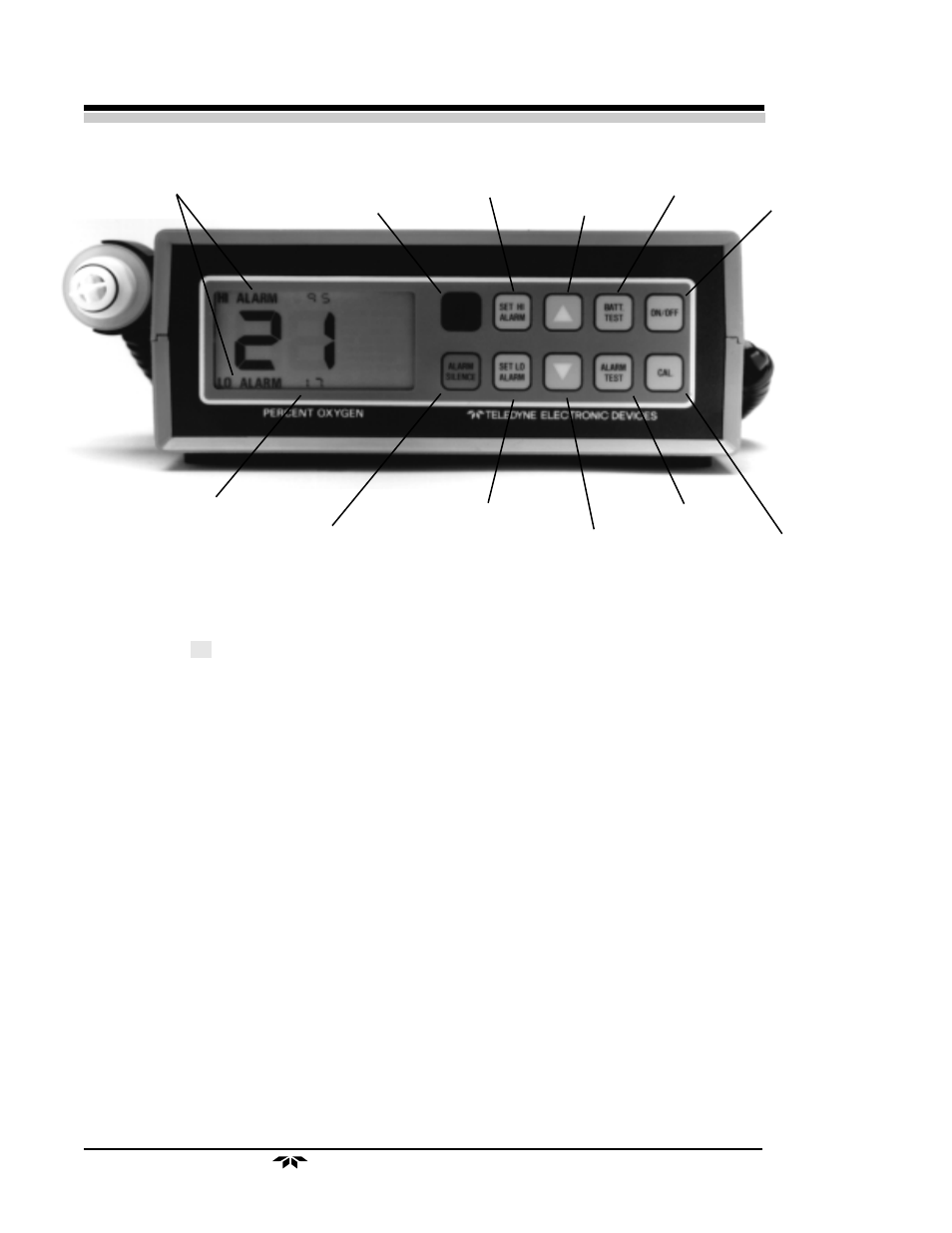 2 operations | Teledyne TED-200 - Medical application oxygen monitor User Manual | Page 14 / 35