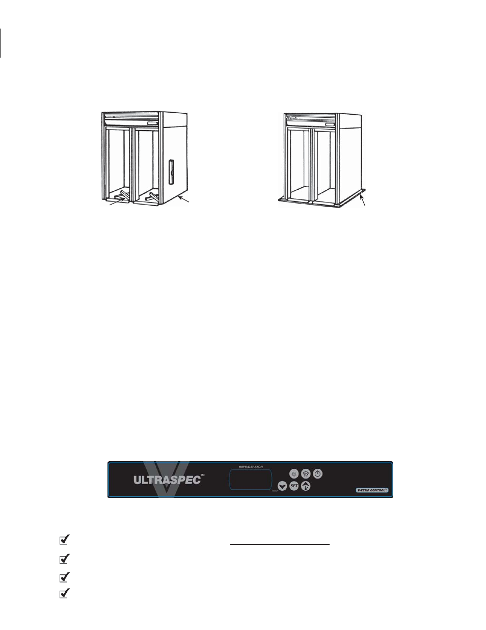 Cabinet cleaning, Electric supply, Controller | Installation checklist | Victory RISA-2D-S1-XH User Manual | Page 7 / 18