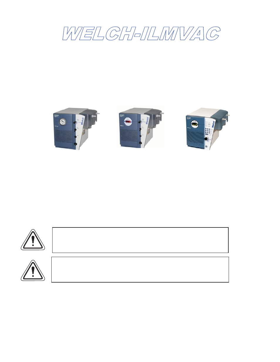 Welch Vacuum 2028 Self-Cleaning Dry Vacuum System User Manual | 29 pages