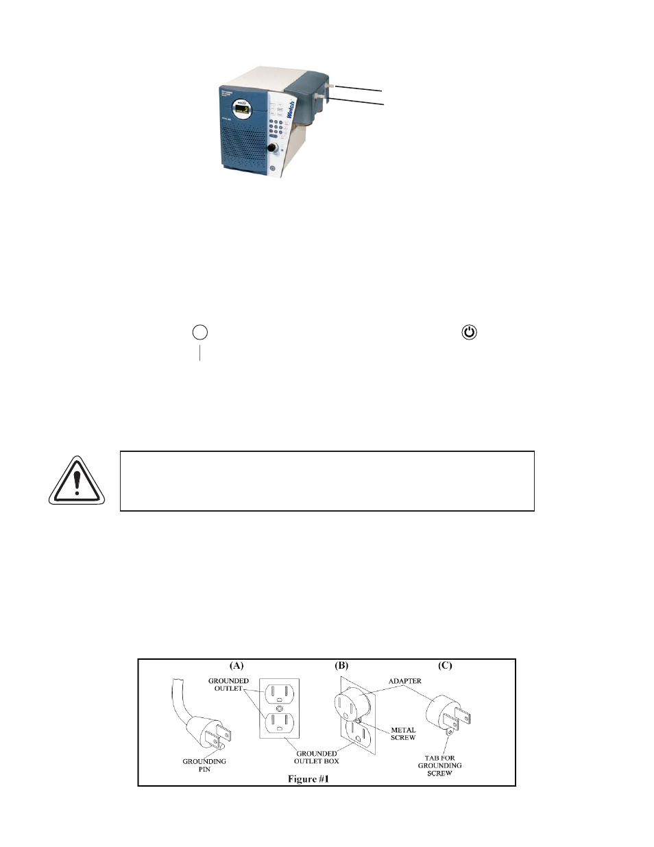 Properly identify the inlet and outlet of the pump | Welch Vacuum 2028 Self-Cleaning Dry Vacuum System User Manual | Page 6 / 29