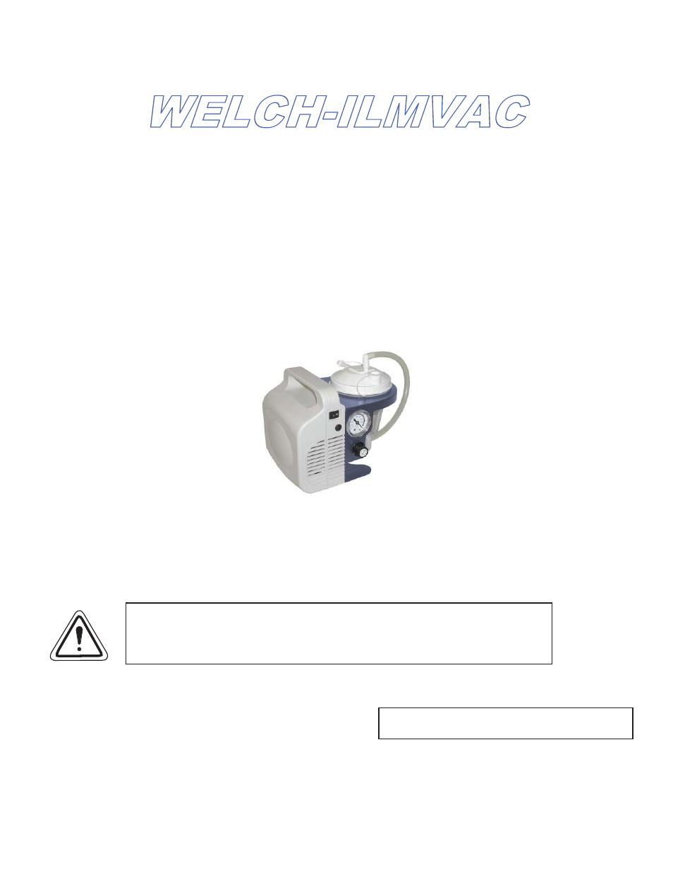 Welch Vacuum 2511B-76, C-75, C-76, C-77Aspiration/Filtration User Manual | 17 pages
