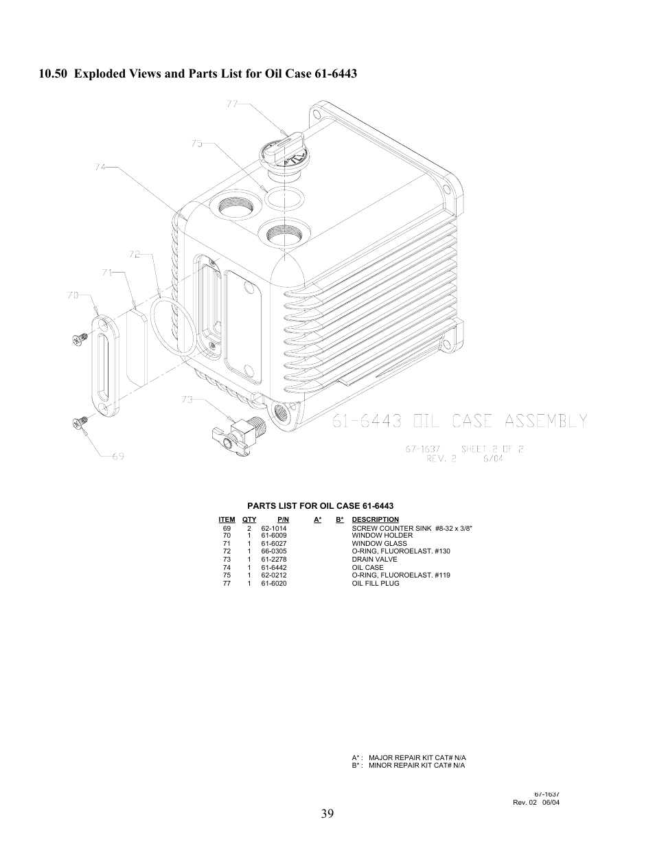 Welch Vacuum 8925 Direct Drive Rotary Vane Pump User Manual | Page 39 / 46