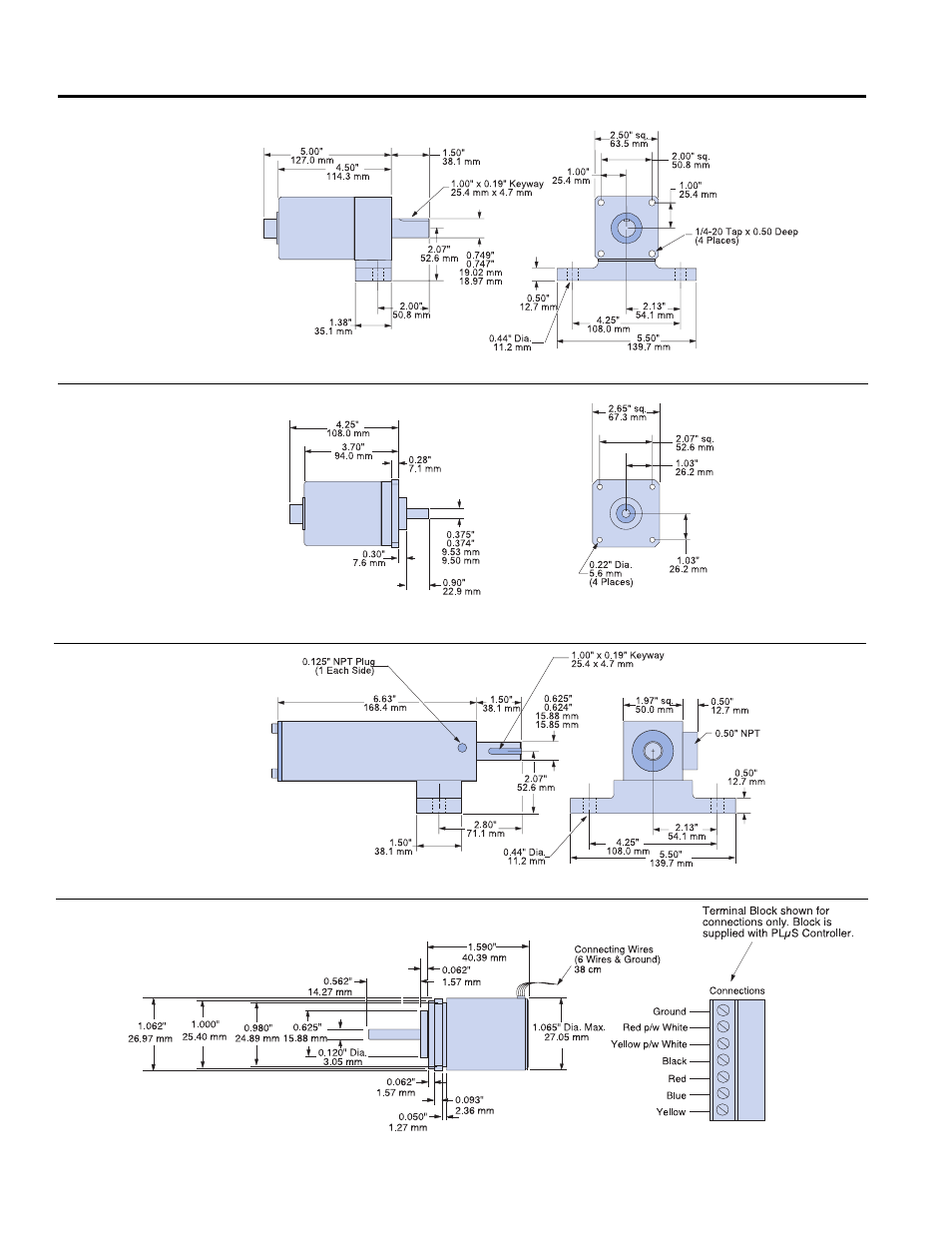 Resolver dimensions | Electro Cam PS-6000 Series User Manual | Page 10 / 12