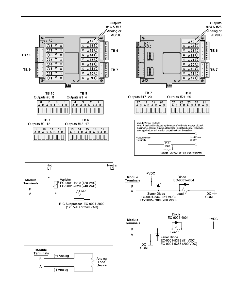 Output wiring (cont’d) | Electro Cam PS-6144 Series User Manual | Page 17 / 112