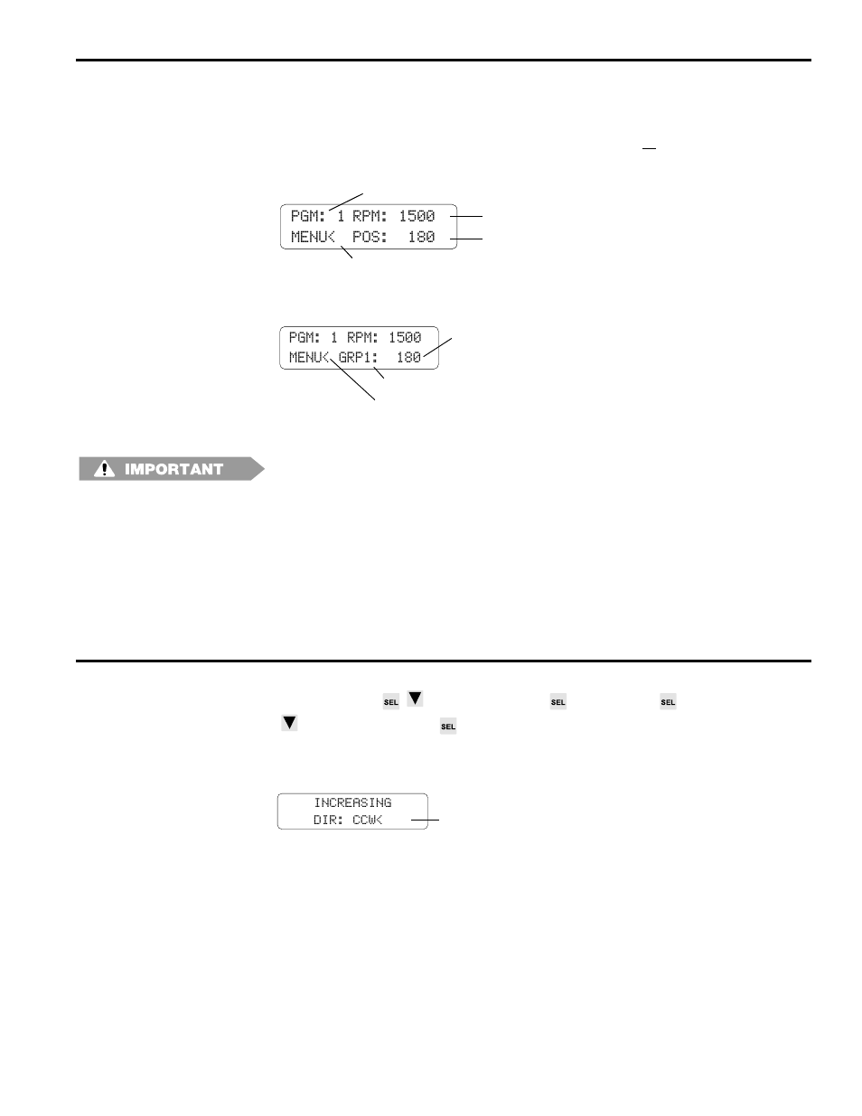 Increasing direction, Group position display (cont’d) | Electro Cam PS-6144 Series User Manual | Page 39 / 112