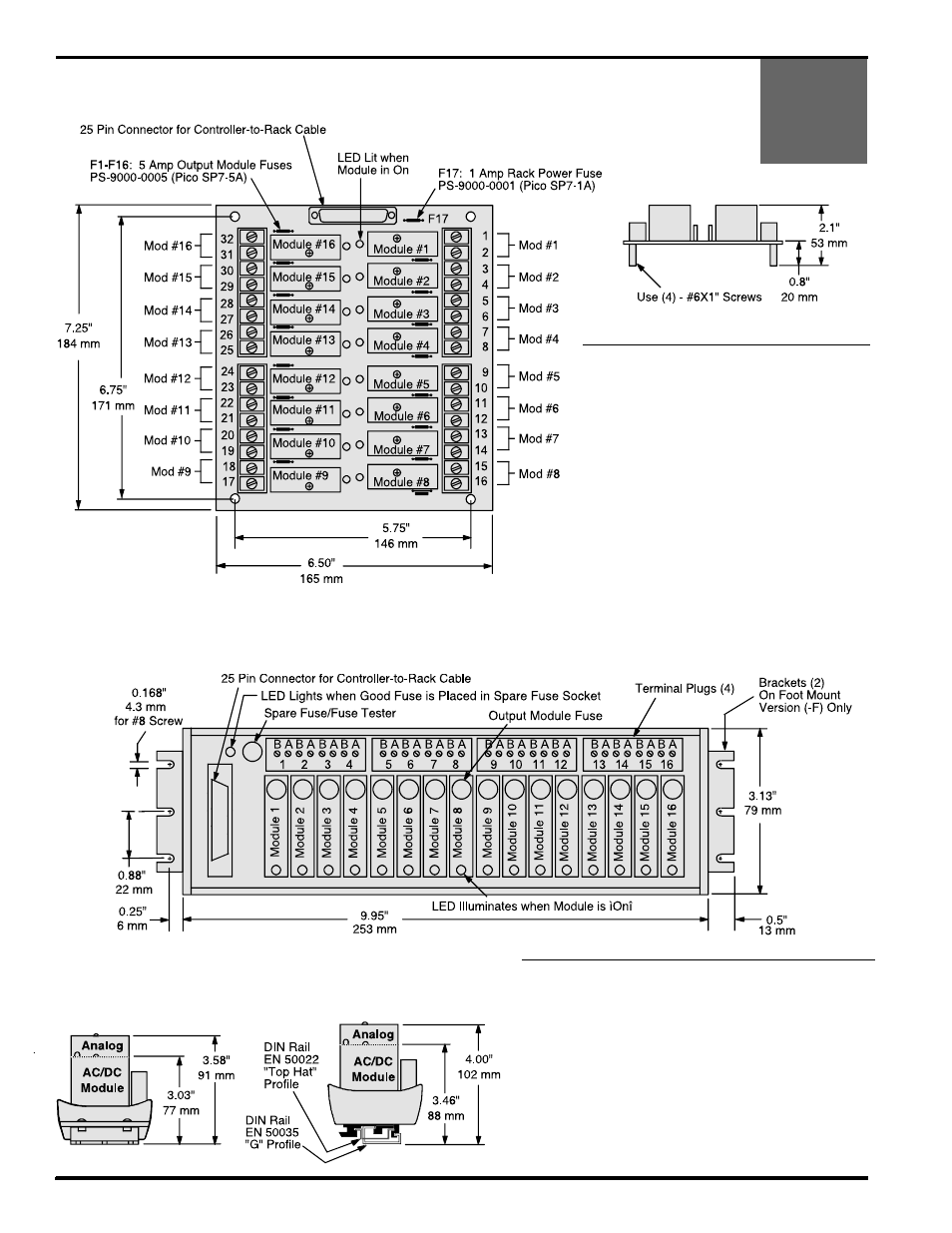 Slimline m16 rack | Electro Cam 5000 Series User Manual | Page 14 / 80