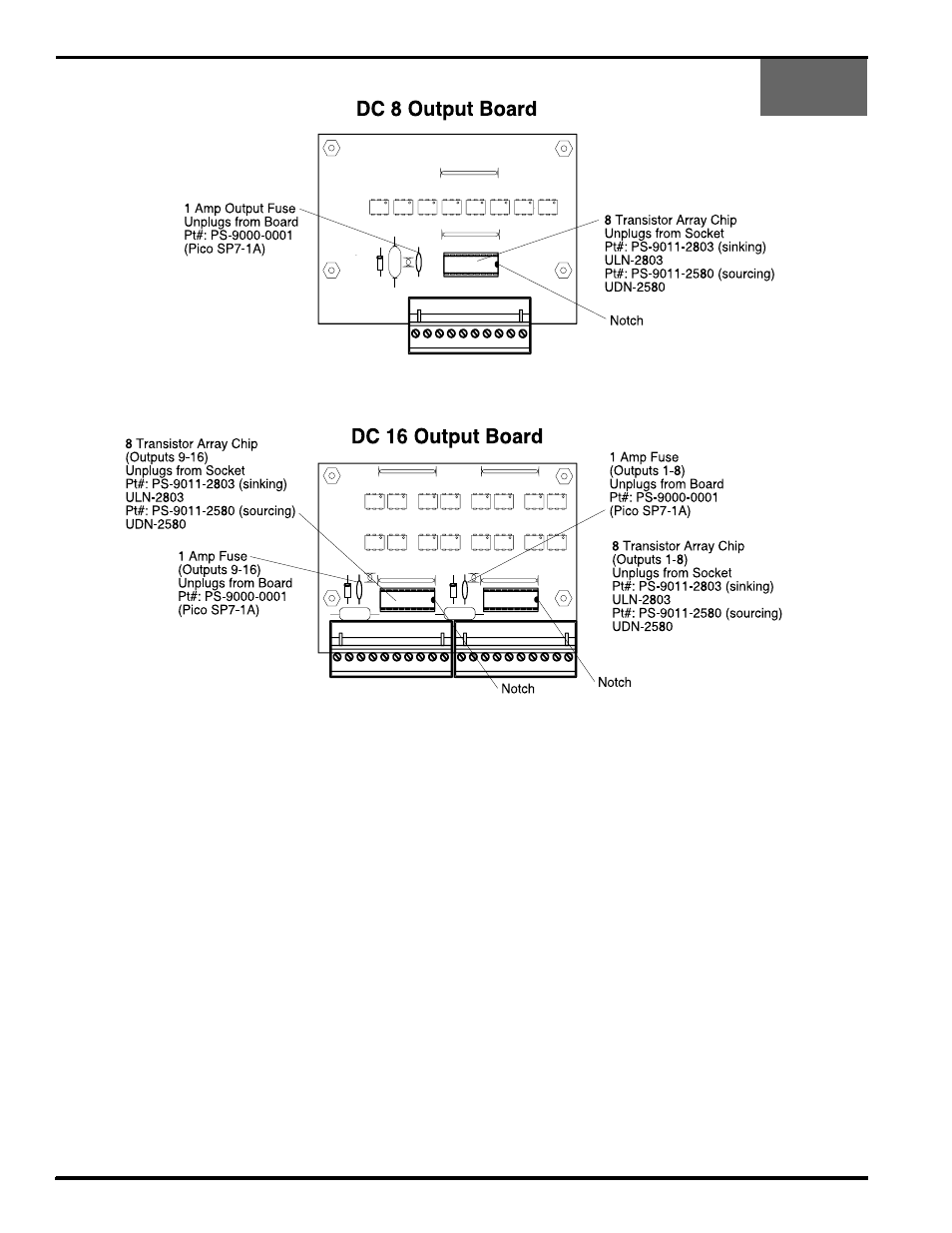 Built-in transistor i/o chips: specifications, 6 wiring | Electro Cam 5000 Series User Manual | Page 18 / 80