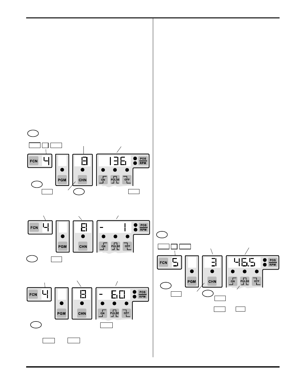 Fcn 4 - negative speed comp (continued), Then, Fcn 5 - timed outputs | Electro Cam 5000 Series User Manual | Page 41 / 80