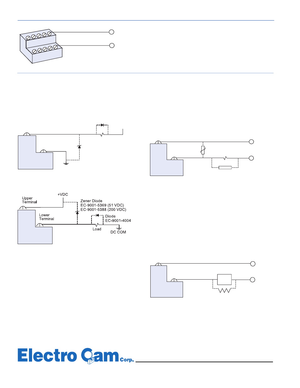 Input wiring, Output module wiring | Electro Cam EC-3400 Series User Manual | Page 8 / 8
