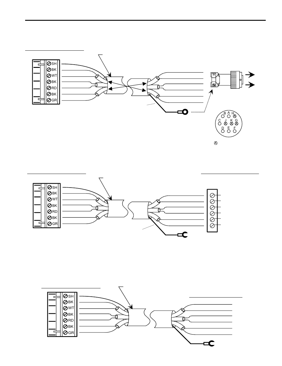Resolver installation, 7 installation, Cable for resolver with cannon connector | Cable for encoder with terminal strip connections | Electro Cam PL-1746 Series User Manual | Page 17 / 146