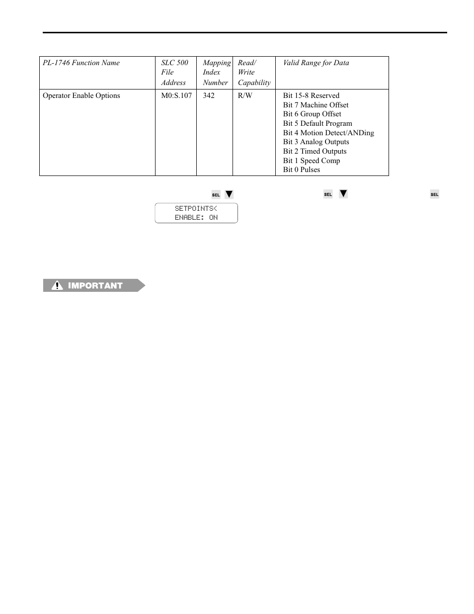Enable options, 7 pls functions | Electro Cam PL-1746 Series User Manual | Page 52 / 146