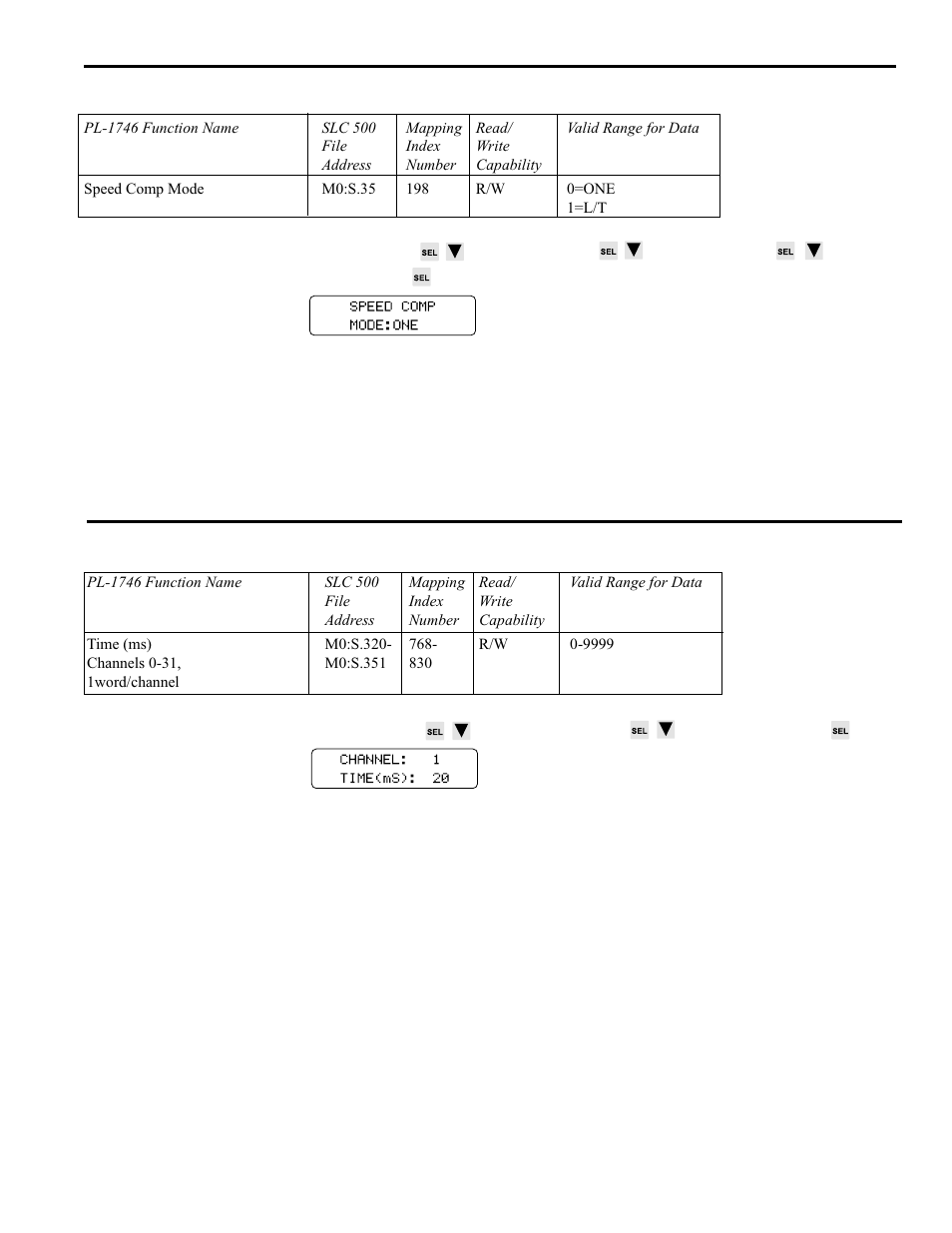 Speed comp mode, Timed outputs, 45 pls functions | Electro Cam PL-1746 Series User Manual | Page 90 / 146