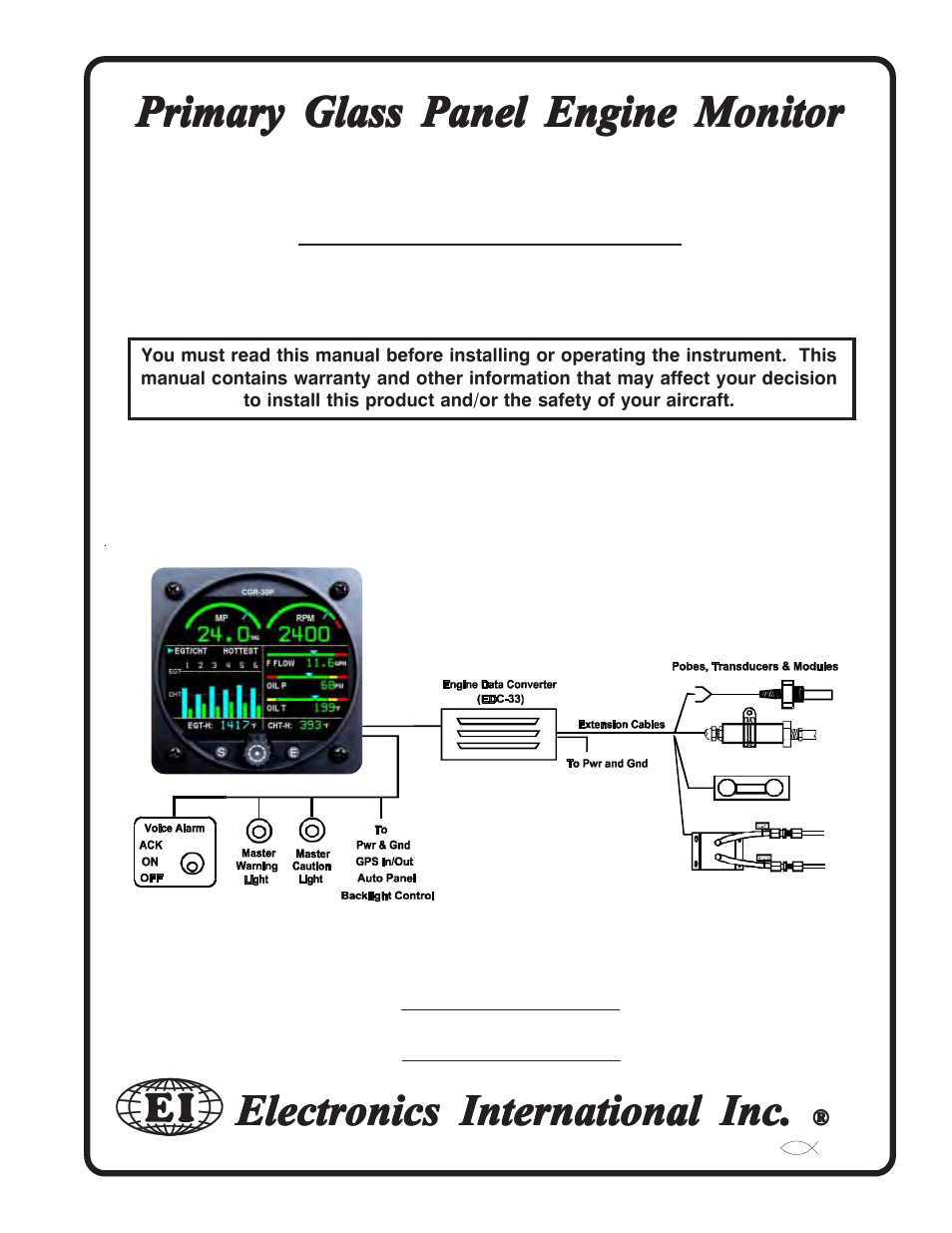 Electronics International CGR-30P User Manual | 75 pages