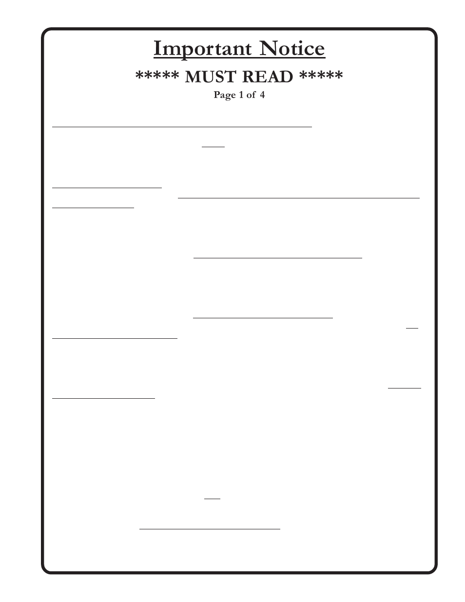 Important notice, Must read | Electronics International CGR-30P User Manual | Page 2 / 75