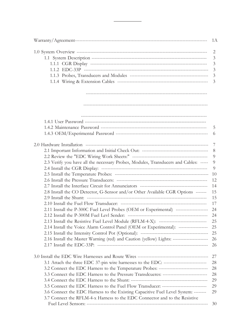 Electronics International CGR-30P User Manual | Page 6 / 75