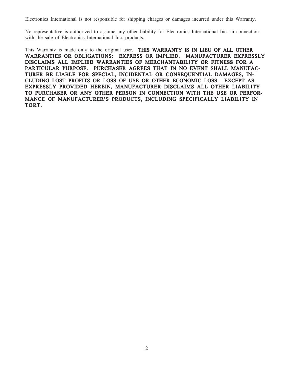 Electronics International CGR-30P User Manual | Page 9 / 52