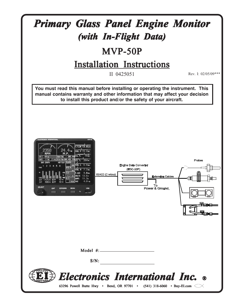 Electronics International MVP-50P User Manual | 106 pages