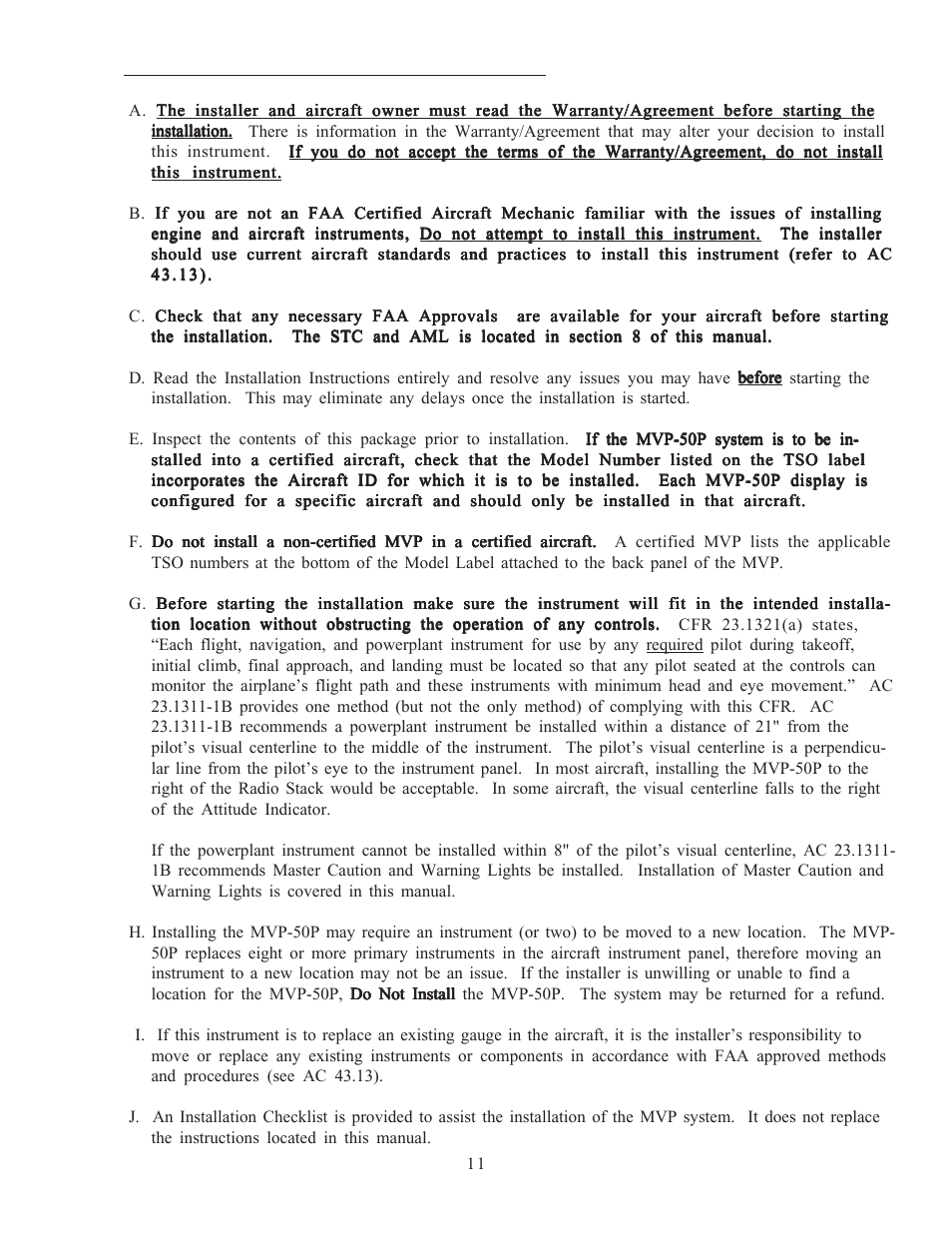1 important information and initial checkout | Electronics International MVP-50P User Manual | Page 19 / 106