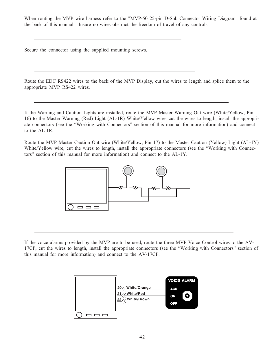 1 attach the mvp 25-pin d-sub connector to the mvp | Electronics International MVP-50P User Manual | Page 48 / 106