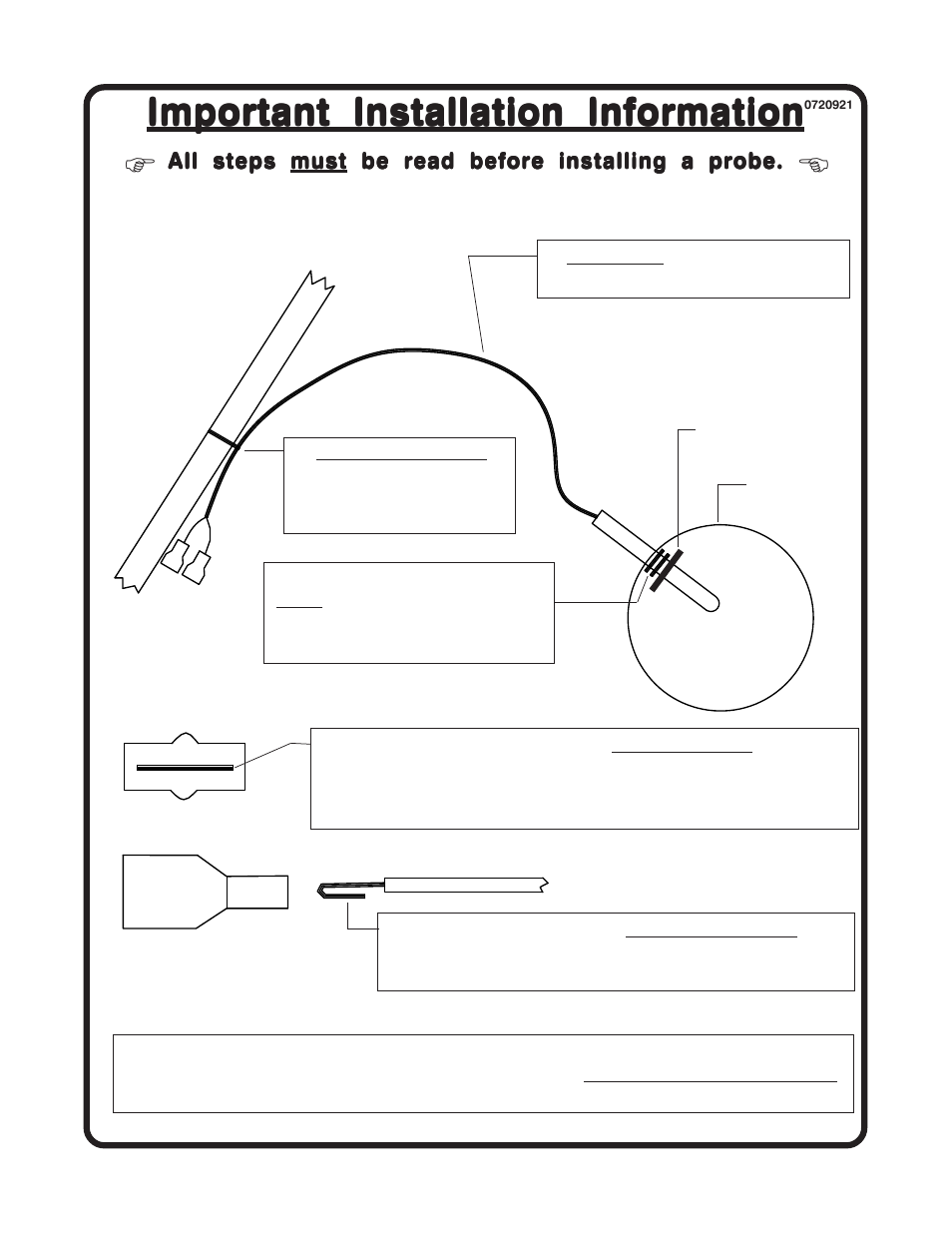 Important installation information | Electronics International UBG-16 User Manual | Page 3 / 26