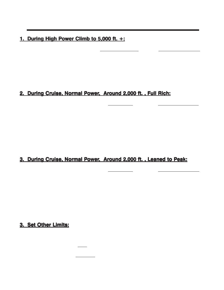 Work sheet for setting limits | Electronics International UBG-16 User Manual | Page 27 / 31