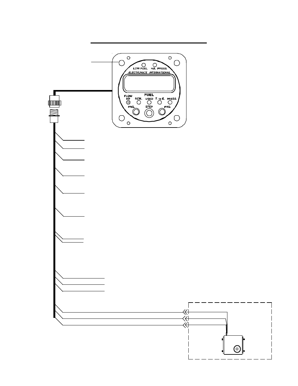 Fuel flow/pressure (fp-5 and fp-5l) wiring diagram | Electronics International FP-5L User Manual | Page 13 / 22