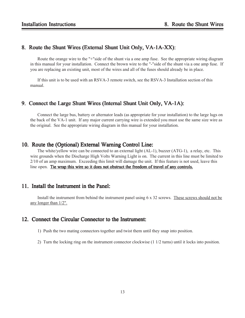 Electronics International VA-1A User Manual | Page 15 / 25