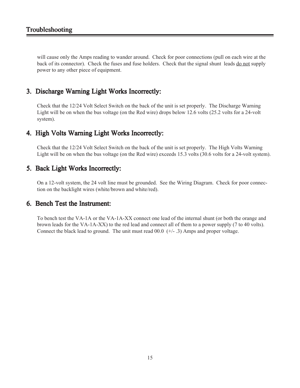 Electronics International VA-1A User Manual | Page 17 / 25