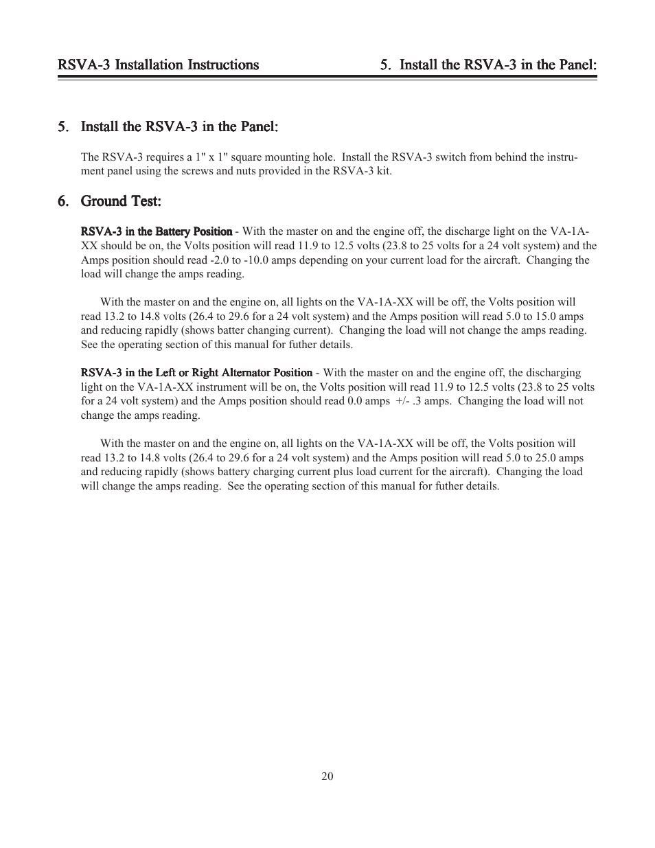Electronics International VA-1A User Manual | Page 22 / 25