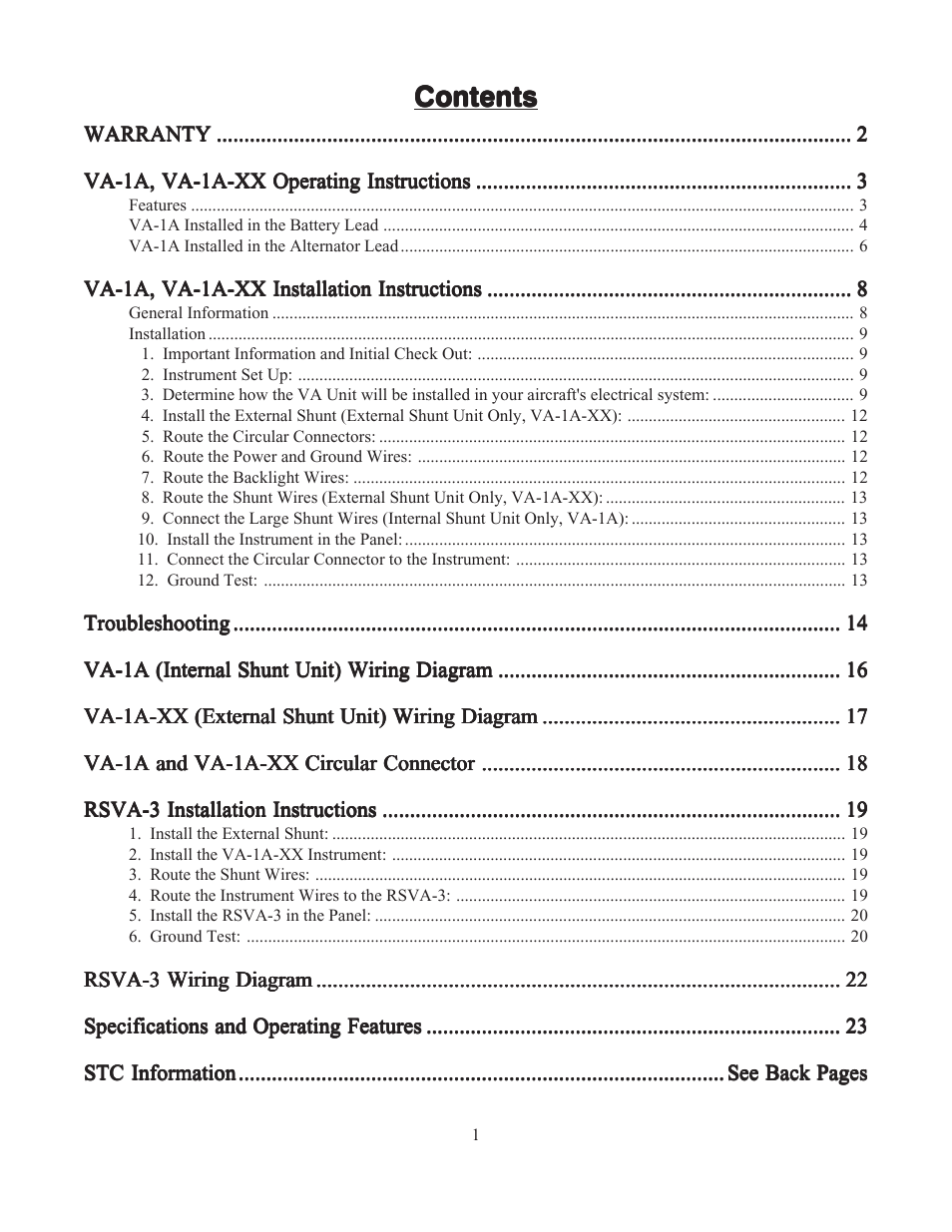 Electronics International VA-1A User Manual | Page 3 / 25