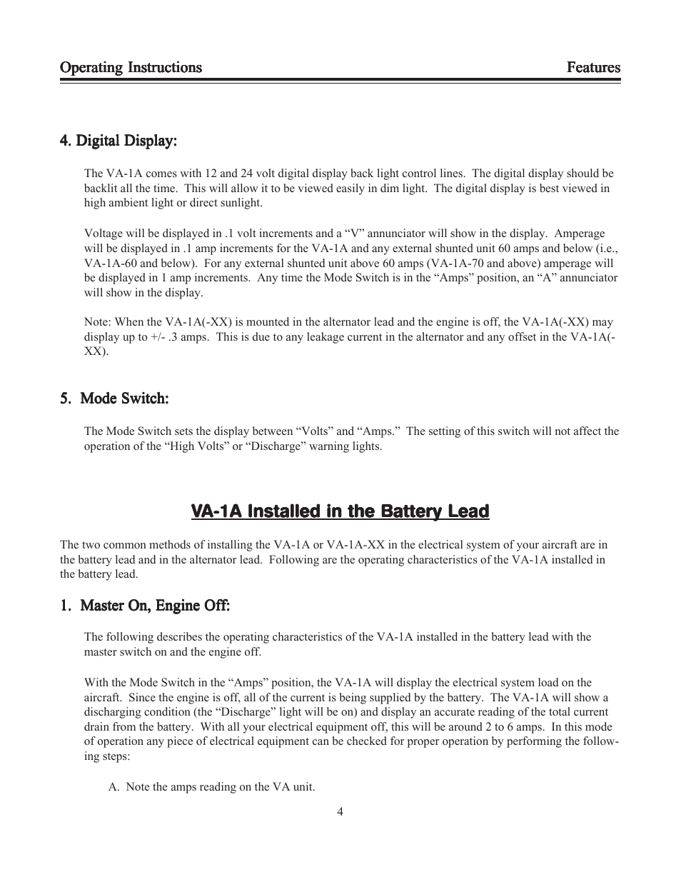 Electronics International VA-1A User Manual | Page 6 / 25