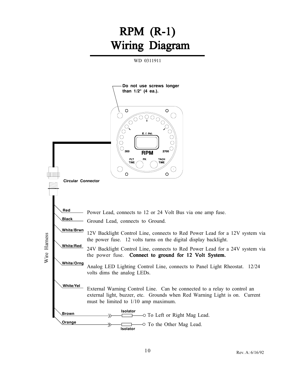 Rpm (r-1) | Electronics International R-1-N1 User Manual | Page 12 / 15