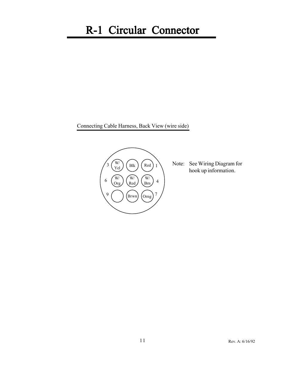 R-1 circular connector | Electronics International R-1-N1 User Manual | Page 13 / 15