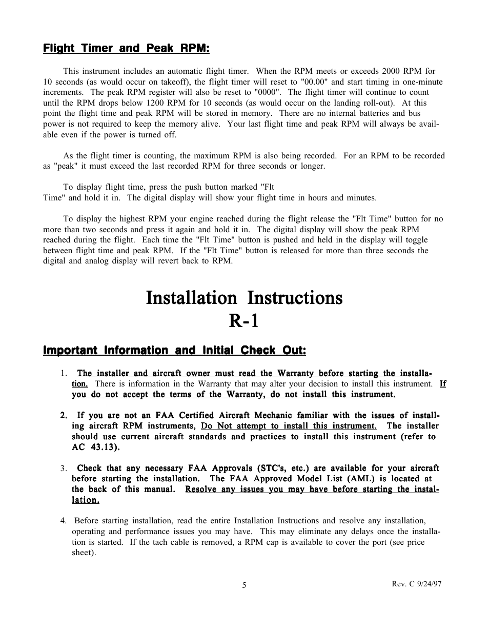 Installation instructions | Electronics International R-1-N1 User Manual | Page 7 / 15