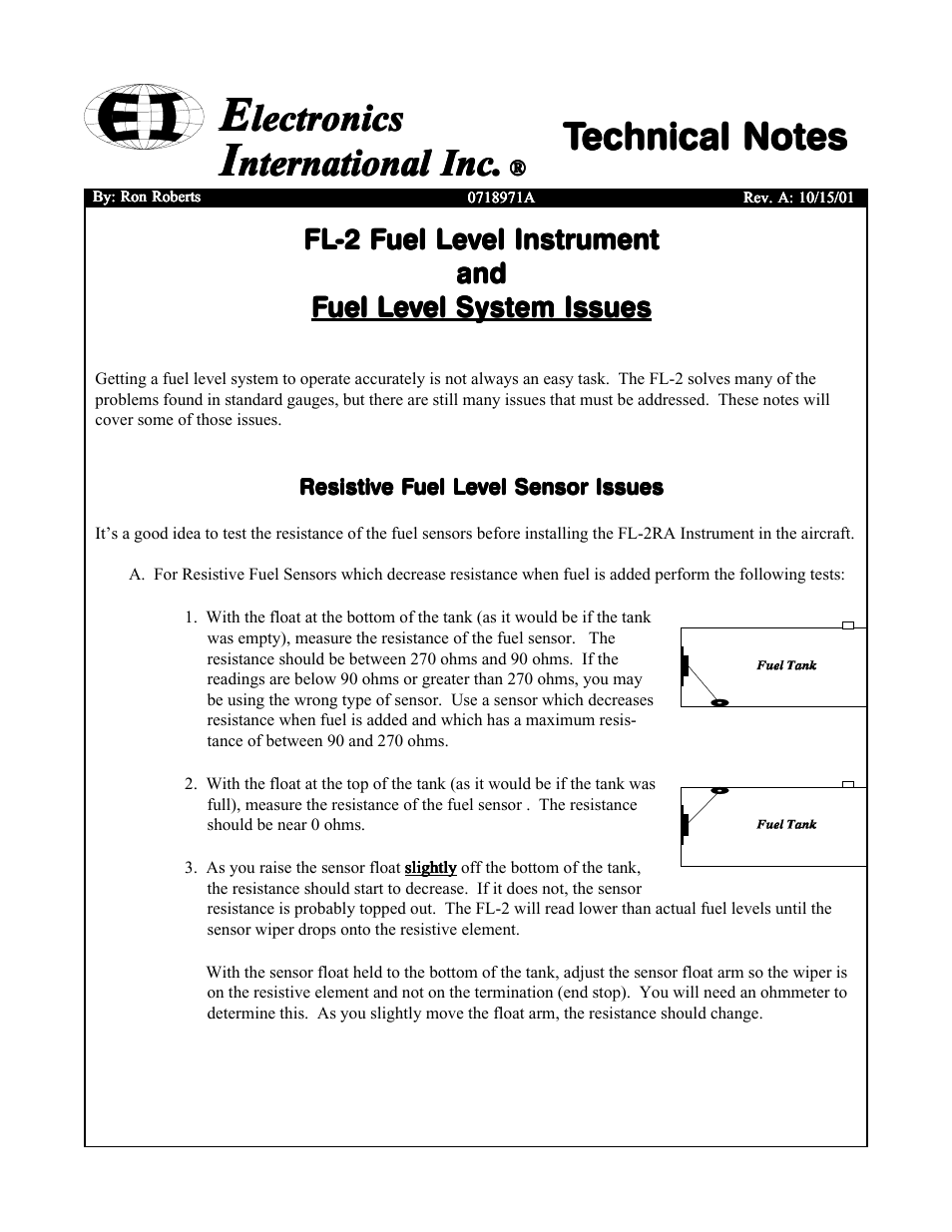 Lectronics, Nternational inc | Electronics International FL-2 User Manual | Page 23 / 26