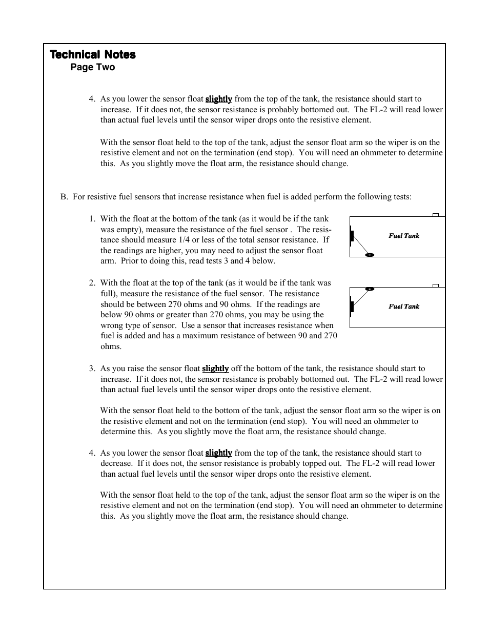 Electronics International FL-2 User Manual | Page 24 / 26