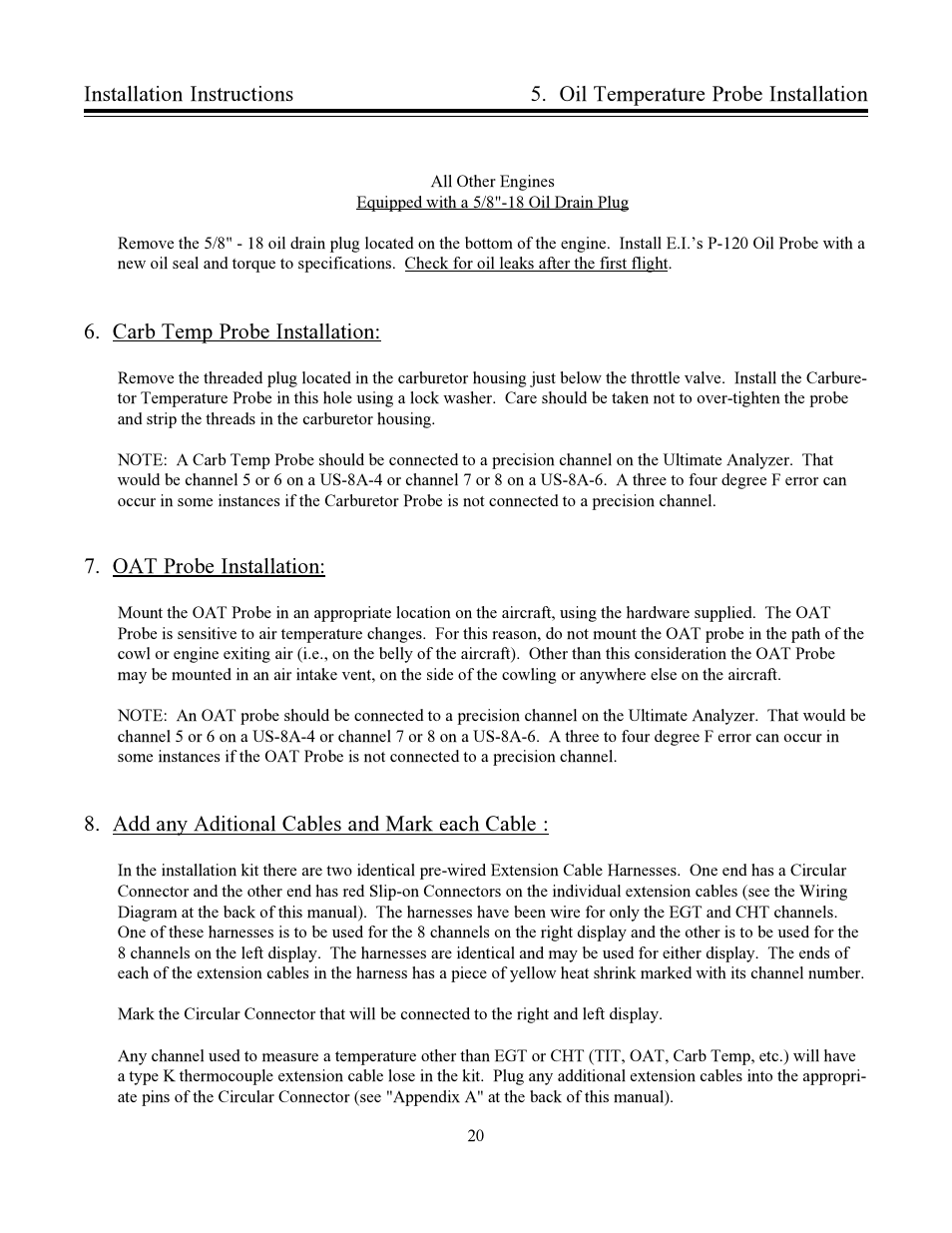 Electronics International US-8A User Manual | Page 24 / 37