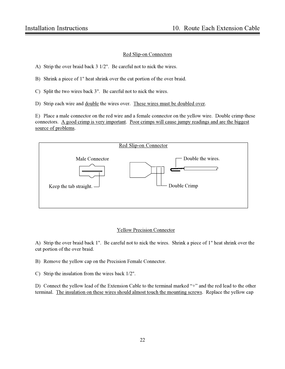 Installation instructions, Route each extension cable | Electronics International US-8A User Manual | Page 26 / 37