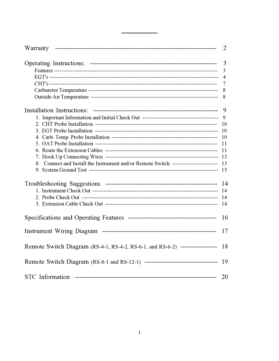 Electronics International CA-1 User Manual | Page 4 / 22