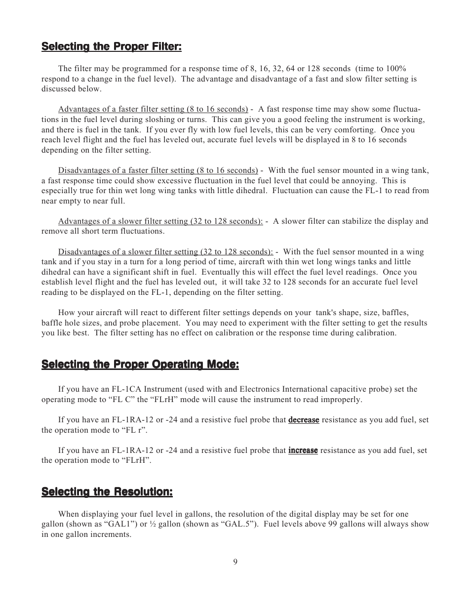 Electronics International FL-1 User Manual | Page 11 / 26