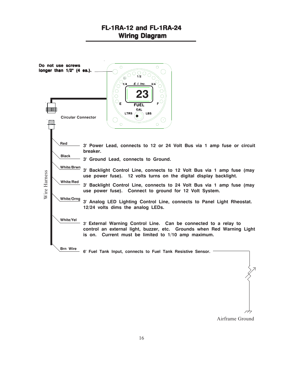 Electronics International FL-1 User Manual | Page 18 / 26