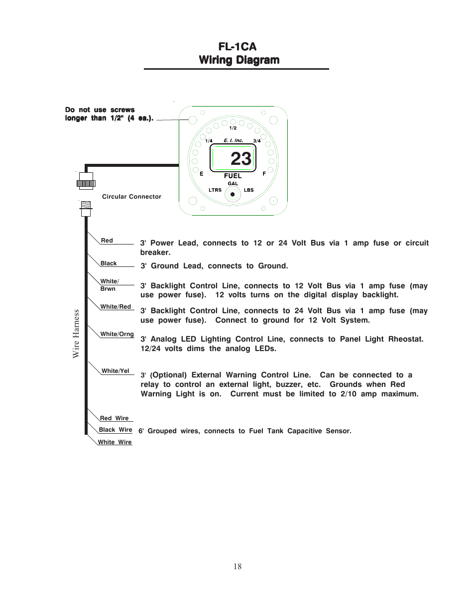 Electronics International FL-1 User Manual | Page 20 / 26