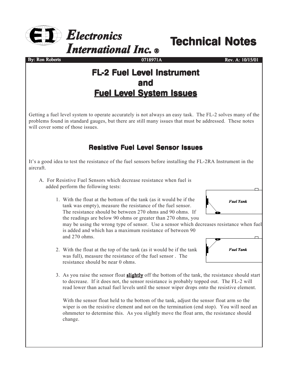 Lectronics, Nternational inc | Electronics International FL-1 User Manual | Page 23 / 26